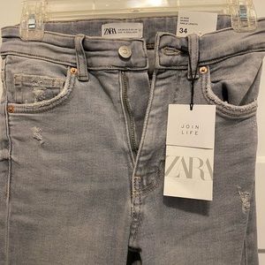 Zara torn vintage high-skinny jeans